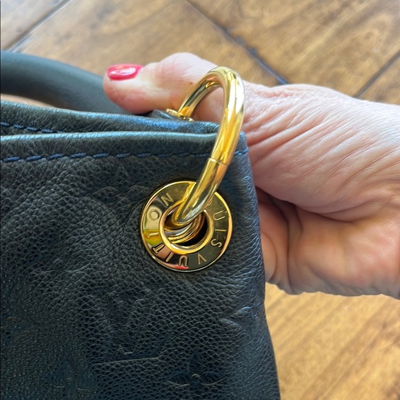 🌸HP🌸Louis Vuitton empreinte leather artsy MM Blue Designer Tote Bag - Picture 7 of 13